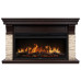 Портал Firelight Michigan 42 камень молочный, шпон темный дуб