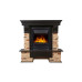 Портал Firelight Pietra Classic камень сланец натуральный, шпон темный дуб