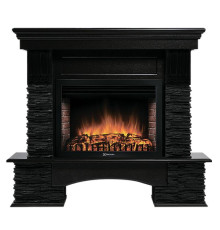 Портал Firelight Pietra Nuovo 30 камень сланец чёрный, шпон венге