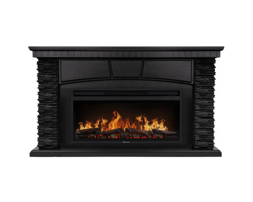 Портал Firelight Porto 42 камень черный шпон венге