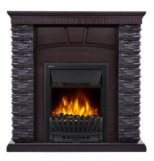 Портал Firelight Porto Classic камень черный, шпон венге