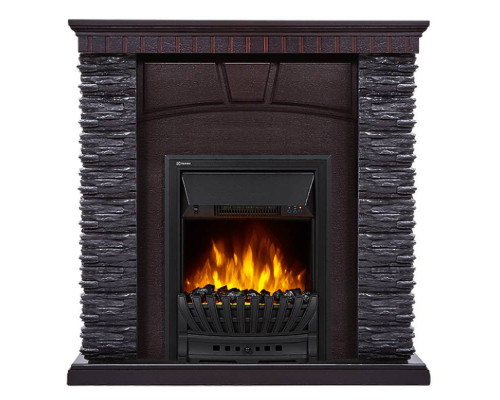 Портал Firelight Porto Classic камень черный, шпон венге