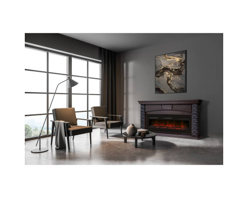 Портал Firelight Porto Long камень черный, шпон венге Портал Firelight Porto Long камень черный, шпон венге