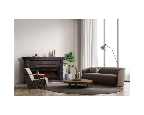 Портал Firelight Porto Long камень черный, шпон венге Портал Firelight Porto Long камень черный, шпон венге