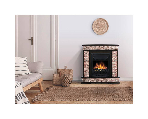 Портал Firelight Scala Classic камень сланец скалистый бурый, шпон тёмный дуб Портал Firelight Scala Classic камень сланец скалистый бурый, шпон тёмный дуб