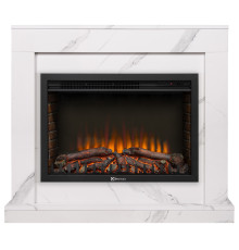 Портал Firelight Simple 25 белый мрамор