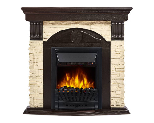 Портал Firelight Torre Classic камень слоновая кость, шпон венге Портал Firelight Torre Classic камень слоновая кость, шпон венге