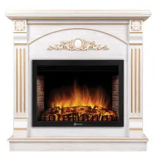 Портал Firelight Barocco 25 шпон белый дуб с золотой патиной