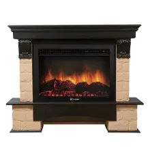 Портал Firelight Forte 30S камень бежевый, шпон венге