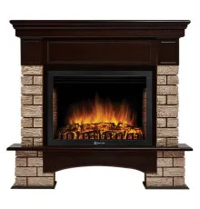 Портал Firelight Forte Wood 25 камень коричневый, шпон темный дуб
