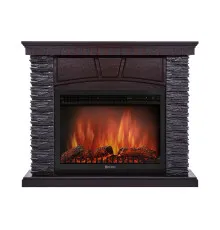 Портал Firelight Porto 25 камень черный, шпон венге