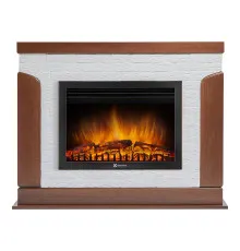 Портал Firelight Prestigio 25 камень белый, шпон дуб