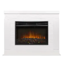 Портал Firelight Prestigio 25 камень белый, шпон белый дуб